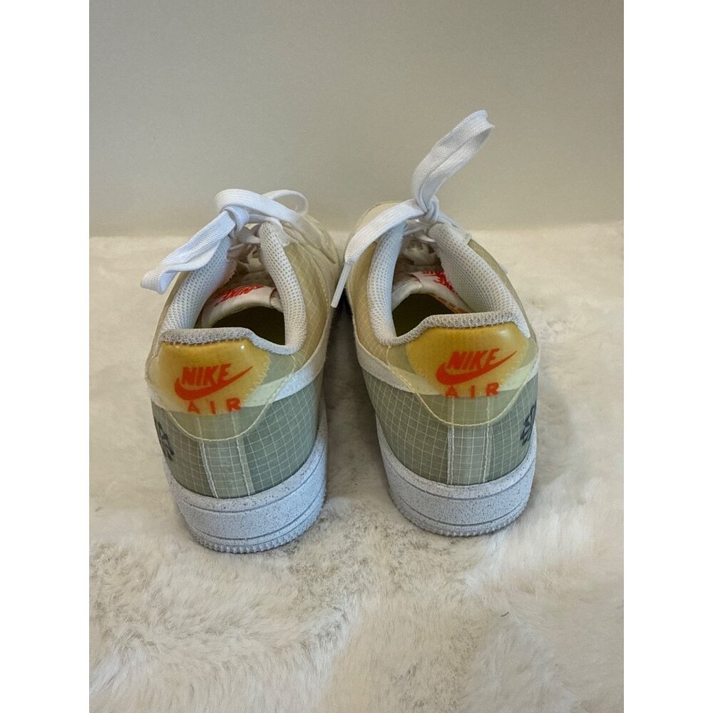 Nike Air Force 1 Crater GS 'Move To Zero - White Orange' DH4339-100 size 6.5Y - Picture 4 of 10